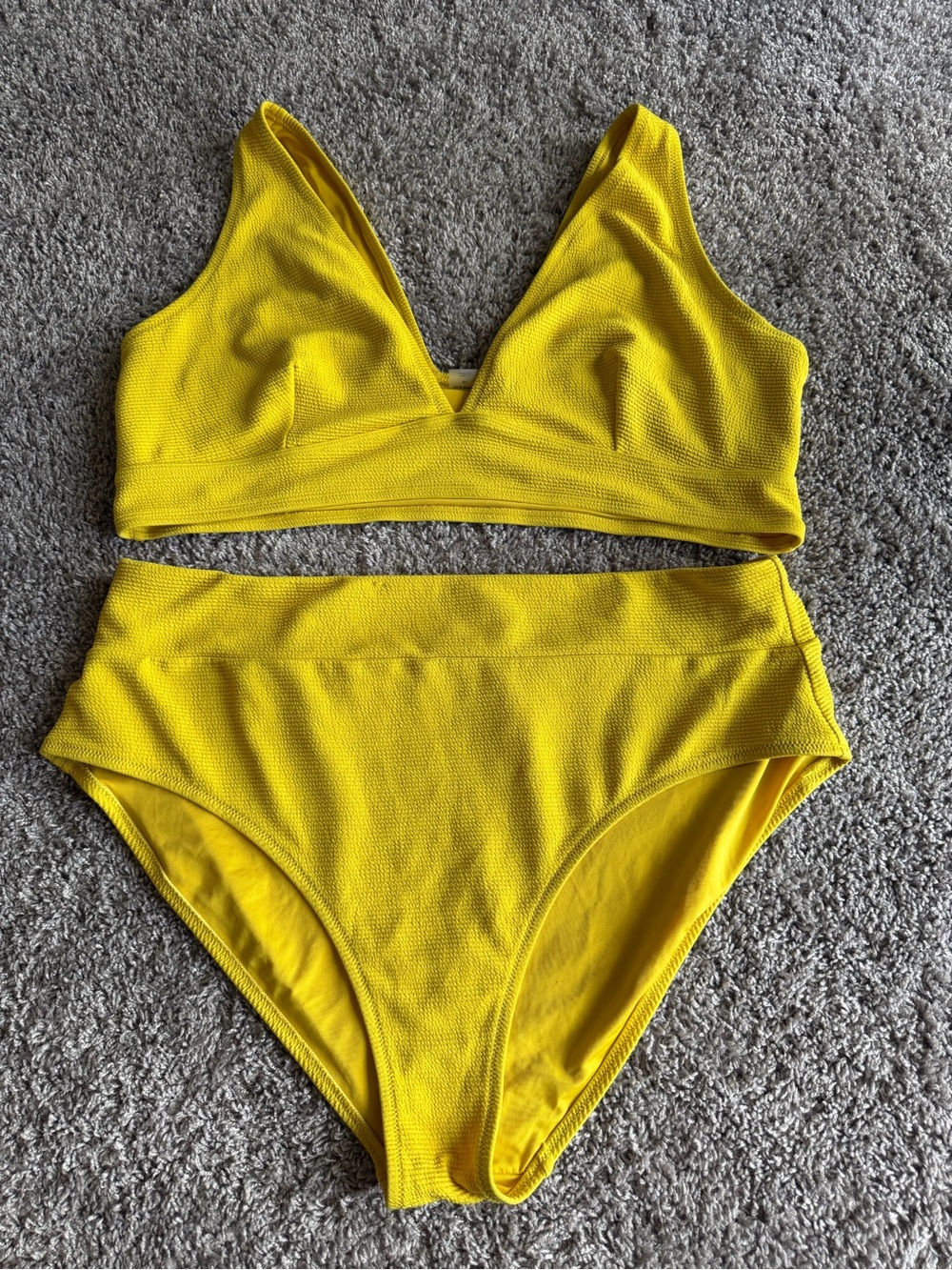 Old Navy Yellow V-Neck Bikini